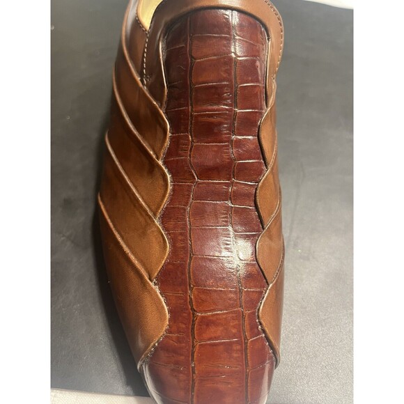 Stacy Adams Crocodile Style Leather Upper & Soles Ankle Booties Shoes Brazil 7M - Picture 7 of 15